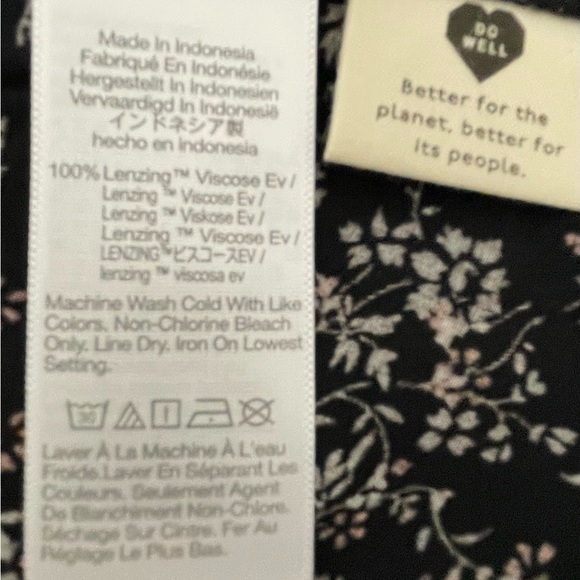 Madewell Navy Floral Cap-sleeved Vintage Summer Dress - Picture 4 of 5